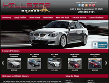 Tablet Screenshot of hillsidemotorsky.com